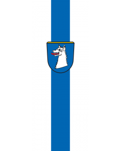 Vertical Hanging Swivel Crossbar Banner Flag: Schwabhausen |  portrait flag | 6m² | 64sqft | 400x150cm | 13x5ft 