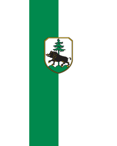 Flagge:  Ebersberg (Kreis)  |  Hochformat Fahne | 3.5m² | 300x120cm 