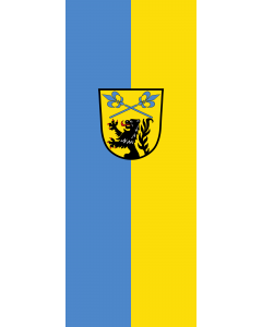 Vertical Hanging Beam Flag: Anzing |  portrait flag | 3.5m² | 38sqft | 300x120cm | 10x4ft 