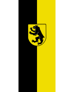 Vertical Hanging Beam Flag: Grafing b.München, St |  portrait flag | 3.5m² | 38sqft | 300x120cm | 10x4ft 