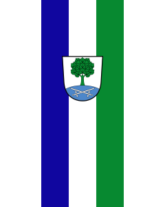 Vertical Hanging Swivel Crossbar Banner Flag: Hohenlinden | portrait flag | 3.5m² | 38sqft | 300x120cm | 10x4ft