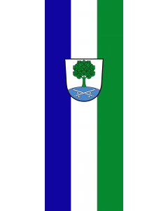Vertical Hanging Beam Flag: Hohenlinden |  portrait flag | 6m² | 64sqft | 400x150cm | 13x5ft 