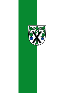 Vertical Hanging Beam Flag: Oberpframmern | portrait flag | 3.5m² | 38sqft | 300x120cm | 10x4ft