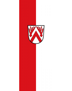 Vertical Hanging Swivel Crossbar Banner Flag: Emmering |  portrait flag | 6m² | 64sqft | 400x150cm | 13x5ft 