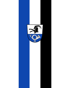 Vertical Hanging Beam Flag: Steinhöring | portrait flag | 6m² | 64sqft | 400x150cm | 13x5ft