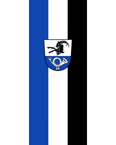 Vertical Hanging Beam Flag: Steinhöring |  portrait flag | 3.5m² | 38sqft | 300x120cm | 10x4ft 
