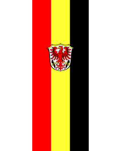 Vertical Hanging Swivel Crossbar Banner Flag: Zorneding |  portrait flag | 6m² | 64sqft | 400x150cm | 13x5ft 