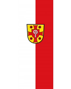 Vertical Hanging Beam Flag: Adelschlag |  portrait flag | 3.5m² | 38sqft | 300x120cm | 10x4ft 