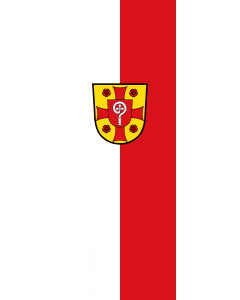 Vertical Hanging Swivel Crossbar Banner Flag: Adelschlag |  portrait flag | 6m² | 64sqft | 400x150cm | 13x5ft 