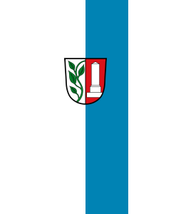 Flagge:  Denkendorf  |  Hochformat Fahne | 3.5m² | 300x120cm 