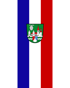 Vertical Hanging Beam Flag: Kinding, M | portrait flag | 3.5m² | 38sqft | 300x120cm | 10x4ft