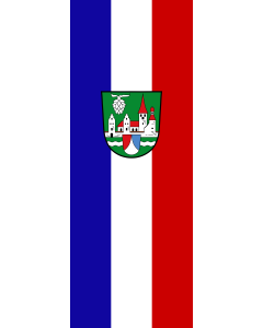 Vertical Hanging Swivel Crossbar Banner Flag: Kinding, M | portrait flag | 6m² | 64sqft | 400x150cm | 13x5ft