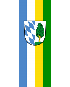 Flag: Kösching, M |  portrait flag | 6m² | 64sqft | 400x150cm | 13x5ft 