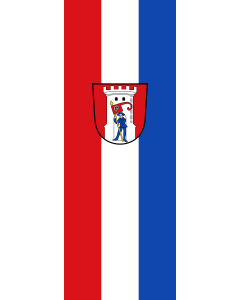 Vertical Hanging Swivel Crossbar Banner Flag: Mörnsheim, M | portrait flag | 6m² | 64sqft | 400x150cm | 13x5ft