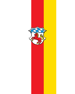 Flagge:  Erding (Kreis)  |  Hochformat Fahne | 3.5m² | 300x120cm 