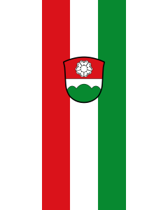 Vertical Hanging Beam Flag: Berglern | portrait flag | 3.5m² | 38sqft | 300x120cm | 10x4ft