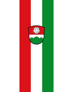 Vertical Hanging Swivel Crossbar Banner Flag: Berglern | portrait flag | 6m² | 64sqft | 400x150cm | 13x5ft