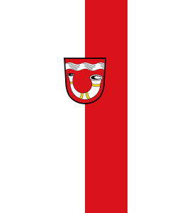 Vertical Hanging Swivel Crossbar Banner Flag: Bockhorn | portrait flag | 3.5m² | 38sqft | 300x120cm | 10x4ft