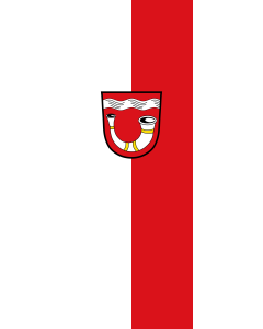 Vertical Hanging Beam Flag: Bockhorn | portrait flag | 6m² | 64sqft | 400x150cm | 13x5ft