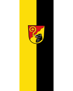 Vertical Hanging Swivel Crossbar Banner Flag: Eitting | portrait flag | 6m² | 64sqft | 400x150cm | 13x5ft