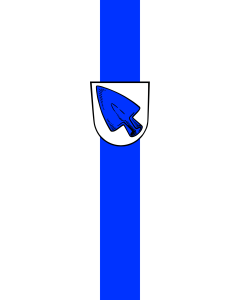 Vertical Hanging Swivel Crossbar Banner Flag: Erding, GKSt | portrait flag | 3.5m² | 38sqft | 300x120cm | 10x4ft