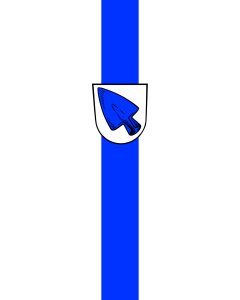 Vertical Hanging Beam Flag: Erding, GKSt | portrait flag | 6m² | 64sqft | 400x150cm | 13x5ft