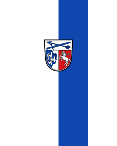 Flag: Fraunberg |  portrait flag | 3.5m² | 38sqft | 300x120cm | 10x4ft 