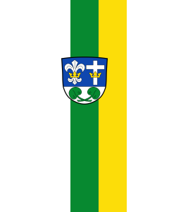 Vertical Hanging Beam Flag: Hohenpolding | portrait flag | 3.5m² | 38sqft | 300x120cm | 10x4ft