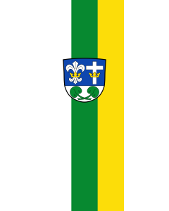 Vertical Hanging Swivel Crossbar Banner Flag: Hohenpolding | portrait flag | 6m² | 64sqft | 400x150cm | 13x5ft