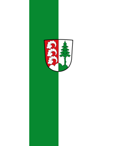 Vertical Hanging Beam Flag: Inning a.Holz | portrait flag | 3.5m² | 38sqft | 300x120cm | 10x4ft