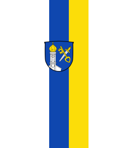 Flag: Kirchberg | portrait flag | 3.5m² | 38sqft | 300x120cm | 10x4ft