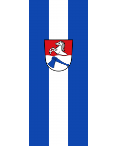 Vertical Hanging Beam Flag: Sankt Wolfgang |  portrait flag | 3.5m² | 38sqft | 300x120cm | 10x4ft 