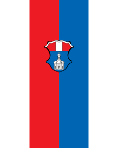 Flagge:  Taufkirchen (Vils)  |  Hochformat Fahne | 3.5m² | 300x120cm 