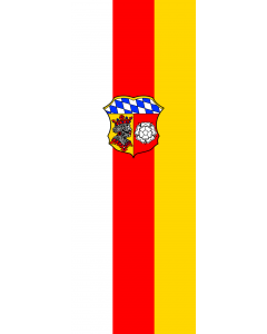 Flag: Freising (Kreis) |  portrait flag | 6m² | 64sqft | 400x150cm | 13x5ft 