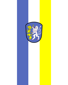 Vertical Hanging Beam Flag: Attenkirchen | portrait flag | 3.5m² | 38sqft | 300x120cm | 10x4ft