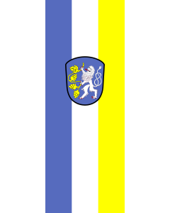 Vertical Hanging Swivel Crossbar Banner Flag: Attenkirchen | portrait flag | 6m² | 64sqft | 400x150cm | 13x5ft