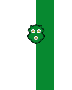 Vertical Hanging Swivel Crossbar Banner Flag: Au i.d.Hallertau, M | portrait flag | 3.5m² | 38sqft | 300x120cm | 10x4ft