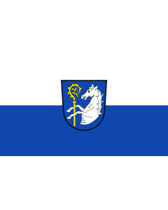 Flag: Rudelzhausen |  landscape flag | 1.35m² | 14.5sqft | 90x150cm | 3x5ft 