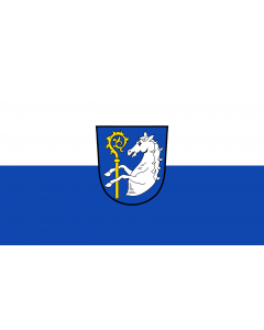 Flag: Rudelzhausen |  landscape flag | 1.35m² | 14.5sqft | 90x150cm | 3x5ft 