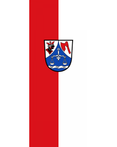 Vertical Hanging Beam Flag: Fahrenzhausen |  portrait flag | 3.5m² | 38sqft | 300x120cm | 10x4ft 