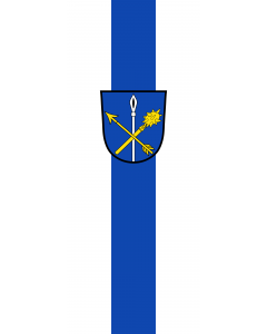 Vertical Hanging Beam Flag: Gammelsdorf |  portrait flag | 3.5m² | 38sqft | 300x120cm | 10x4ft 