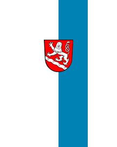 Flagge:  Haag a.d.Amper  |  Hochformat Fahne | 3.5m² | 300x120cm 