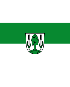 Flag: Hallbergmoos |  landscape flag | 1.35m² | 14.5sqft | 90x150cm | 3x5ft 