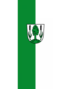 Flag: Hallbergmoos |  portrait flag | 3.5m² | 38sqft | 300x120cm | 10x4ft 