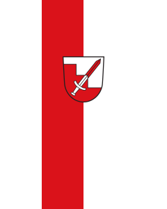Vertical Hanging Beam Flag: Hörgertshausen | portrait flag | 3.5m² | 38sqft | 300x120cm | 10x4ft