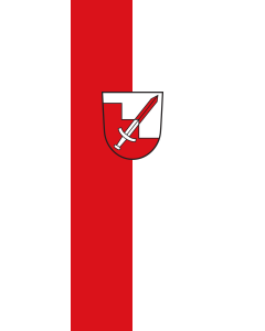 Vertical Hanging Beam Flag: Hörgertshausen | portrait flag | 6m² | 64sqft | 400x150cm | 13x5ft