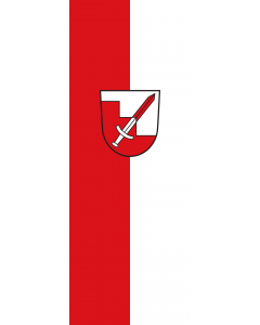 Vertical Hanging Beam Flag: Hörgertshausen |  portrait flag | 6m² | 64sqft | 400x150cm | 13x5ft 