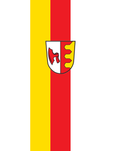 Vertical Hanging Beam Flag: Hohenkammer | portrait flag | 3.5m² | 38sqft | 300x120cm | 10x4ft