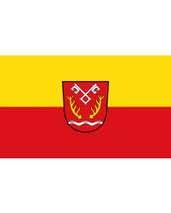 Flag: Kirchdorf a.d.Amper |  landscape flag | 1.35m² | 14.5sqft | 90x150cm | 3x5ft 
