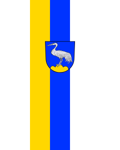 Vertical Hanging Swivel Crossbar Banner Flag: Kranzberg | portrait flag | 3.5m² | 38sqft | 300x120cm | 10x4ft